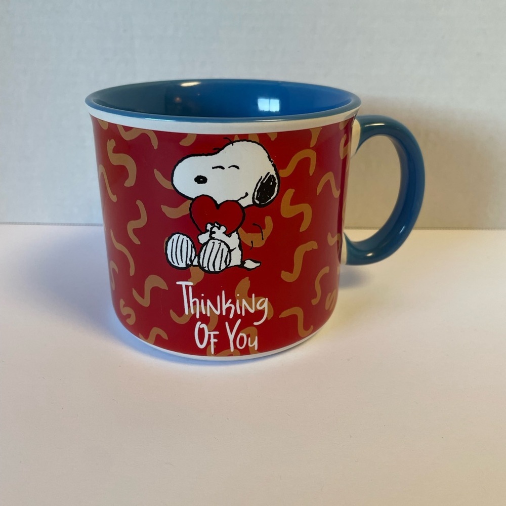 Peanuts Snoopy Coffee Large Mug Ceramic Cup Thinking Of You 16oz